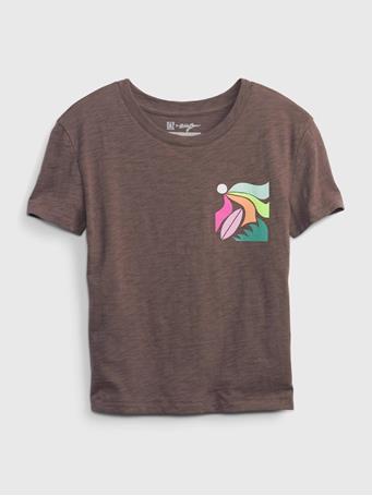 GAP - Bailey Elder Kids 100% Organic Cotton Graphic T-Shirt PEPPERCORN