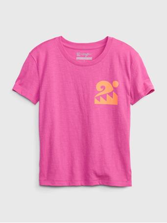 GAP - Bailey Elder Kids 100% Organic Cotton Graphic T-Shirt PHOEBE PINK
