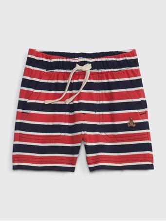 GAP - Baby 100% Organic Cotton Mix & Match Pull-On Shorts NAVY RED