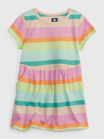 GAP - Toddler 100% Organic Cotton Mix and Match Skater Dress RAINBOW