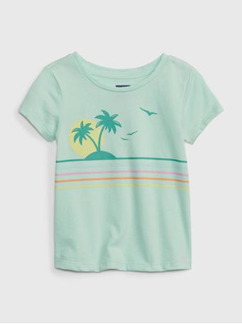 GAP - Toddler 100% Organic Cotton Mix and Match Graphic T-Shirt BROOK GREEN