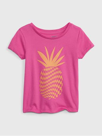 GAP - Toddler 100% Organic Cotton Mix and Match Graphic T-Shirt PHOEBE PINK