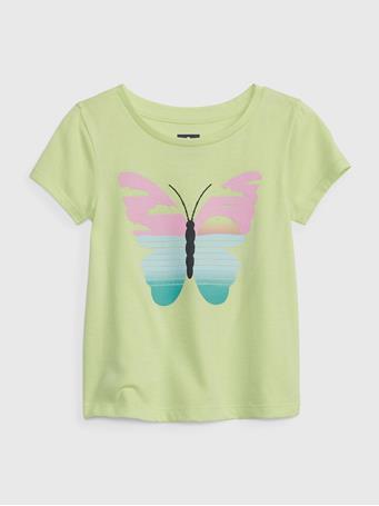 GAP - Toddler 100% Organic Cotton Mix and Match Graphic T-Shirt NEON KIWI GREEN
