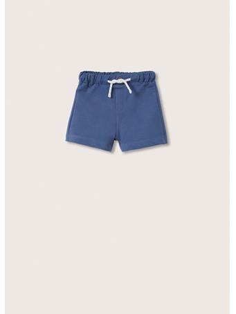 MANGO - Cotton Shorts With Drawstring 52MED BLUE