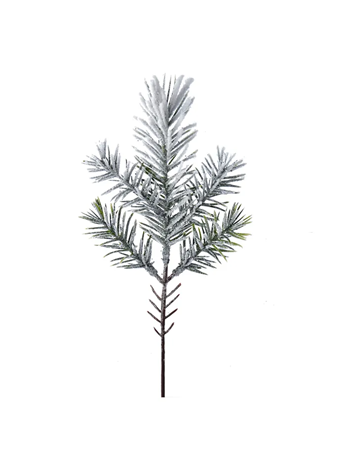 KURT ADLER - 10IN Snow Angel Pine Spray X3 SILVER