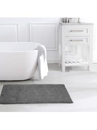 NINA - Chenille Bath Mat 20X48 CHARCOAL