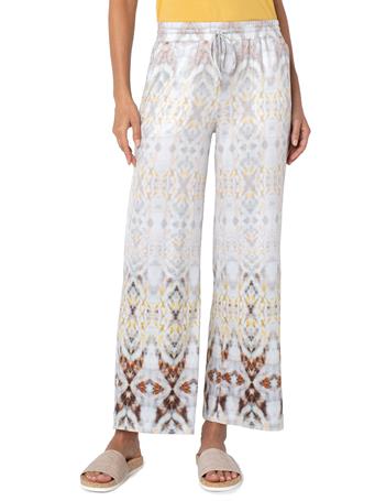 LIVERPOOL JEANS - Pull-On Wide Leg With Drawstring GRY HAZE TD PR