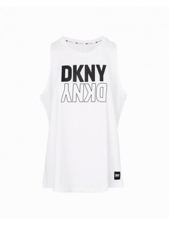 DKNY - Flip Reflect Logo Tank WHITE