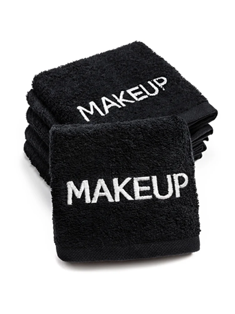 Black Makeup Towel BLACK