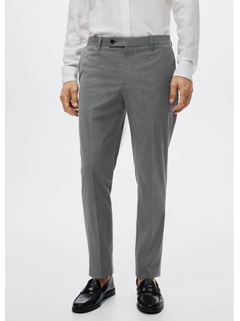MANGO - Slim Fit Suit Pants DK GREY