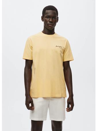 MANGO - Printed Cotton-blend T-shirt YELLOW