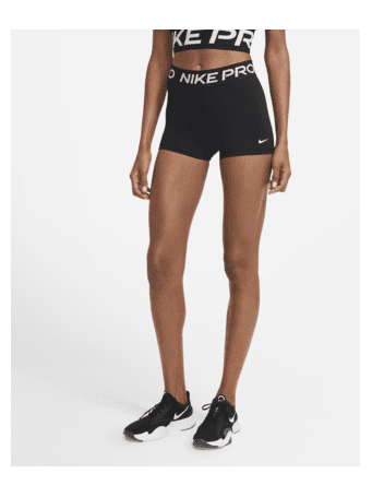 NIKE - Pro Women's 3" Shorts BLACK/(WHITE)