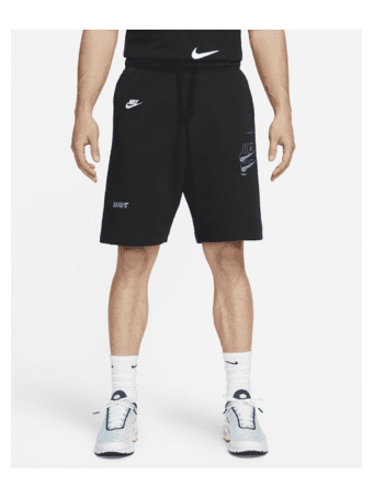 NIKE - Sportswear Sport Essentials+ Men's French Terry Shorts BLACK/(WHITE)