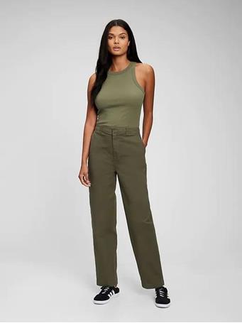 GAP - Straight Up Khaki with Washwell ARMY JACKET GREEN