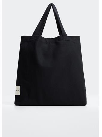 MANGO - Cotton Shopper Bag BLACK