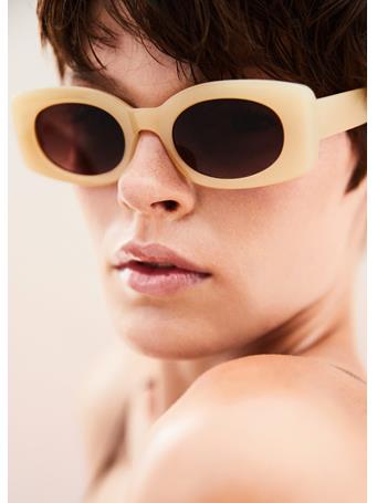 MANGO - Acetate Frame Sunglasses YELLOW
