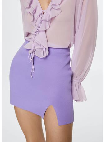 MANGO - Knitted Miniskirt MAUVE