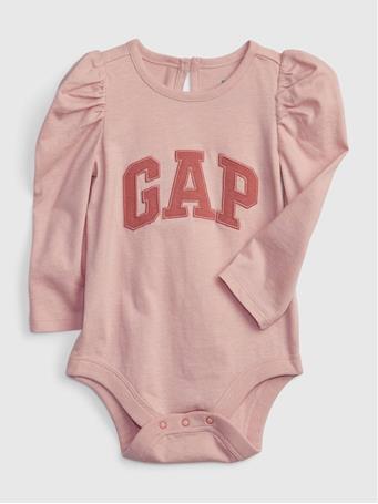 GAP - Baby 100% Organic Cotton Gap Logo Bodysuit PINK STANDARD