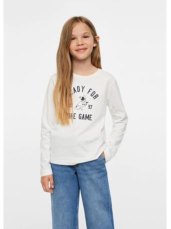 MANGO - Long-sleeved T-shirt With Message 2IVORY