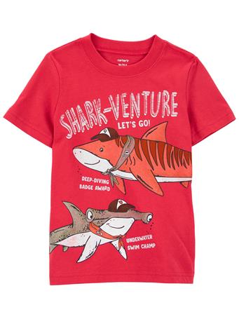 CARTER'S - Shark-Venture Jersey Tee RED