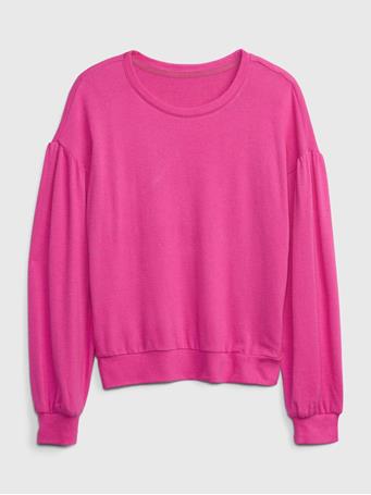 GAP - Kids Softspun Dolman Sweater SUPER PINK NEON
