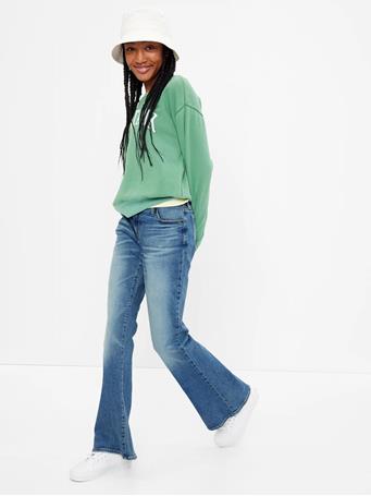 GAP - Teen Low Rise Flare Jeans with Washwell MED WASH
