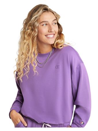 CHAMPION - Soft Touch Drawstring Pullover CREATIVE MAUVE
