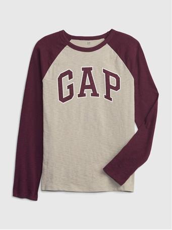 GAP - Kids Gap Logo Raglan T-Shirt MOONSTONE