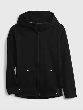 GAP - GapFit Kids Fit Tech Hoodie TRUE BLACK
