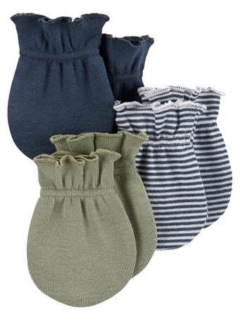 CARTER'S - 3-Pack Mitts NAVY