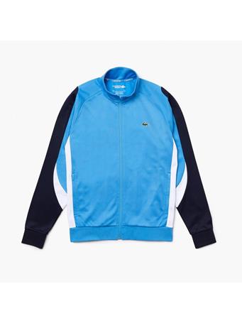 LACOSTE - Classic Fit Zip Tennis Sweatshirt 5X7 ARGENTINE BLUE