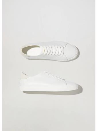 MANGO - Lace-up Leather Sneakers WHITE