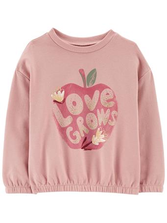 CARTER'S - Love Grows French Terry Top PINK