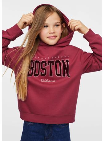 MANGO - Message Zipped Hoodie 89PINK