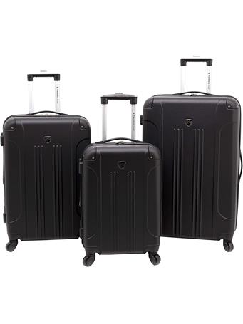 TRAVELERS CLUB - Luggage 3 Piece Set BLACK