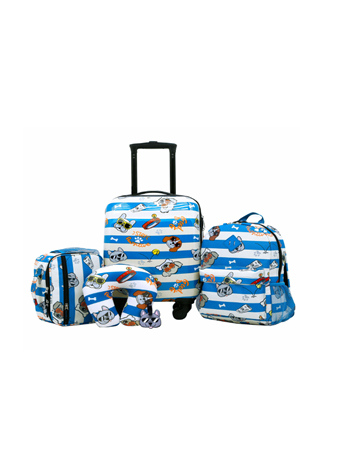 TRAVELER'S CLUB - Kids' 5 Piece Luggage Travel Set BLUE