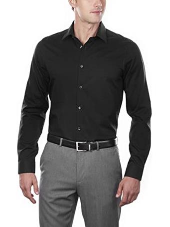 CALVIN KLEIN - Dress Shirt Slim Fit  001 BLACK