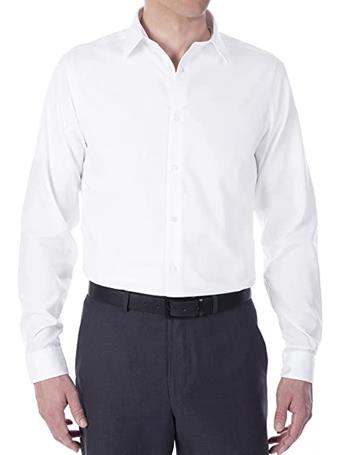 CALVIN KLEIN - Dress Shirt Slim Fit  100 WHITE