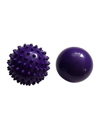 RELAXUS - Spiky & Smooth Massage Balls (Set of 2) PURPLE