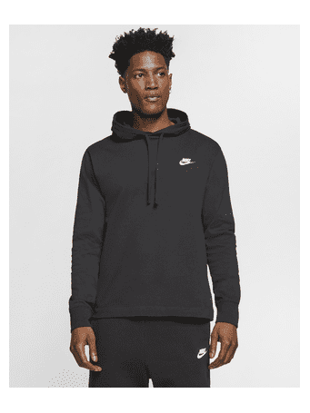 NIKE - Sportswear Club Jersey Pullover Hoodie BLACK