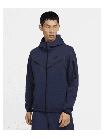 NIKE - Sportswear Tech Fleece Men's Full-Zip Hoodie MIDNIGHT NAVY