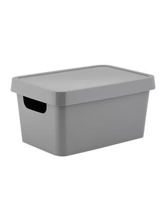 VINTO - Small Storage Box with Lid GREY