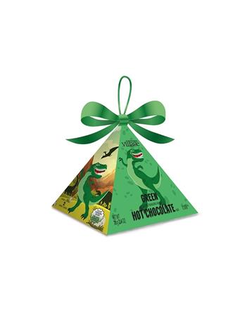 GOURMET DU VILLAGE - Dinosaur Pyramid Ornament GREEN