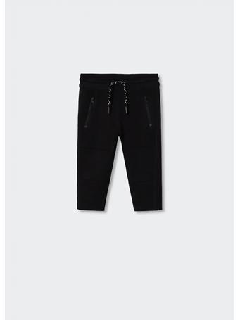 MANGO - Cotton Jogger-style Trousers 99BLACK