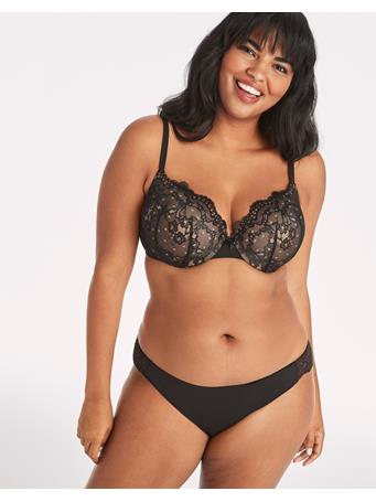 MAIDENFORM - Lace Back Tanga BLACK