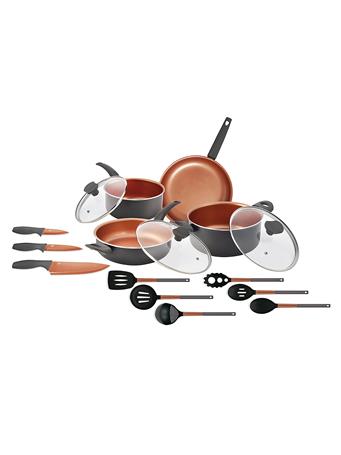 IKO - 16Pc Ceramic Copper Cookware Set With Utensils No Color