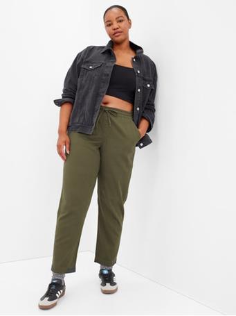 GAP - Easy Straight Pull-On Pants With Washwell ARMY JACKET GREEN