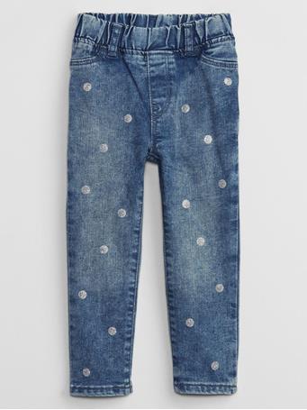 GAP - babyGap Print Pull-On Ankle Jeggings with Washwell GLITTER DOT PRINT
