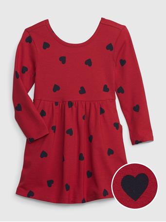 GAP - Toddler Organic Cotton Mix and Match Skater Dress MODERN RED