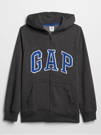 GAP - Gap Logo Hoodie Sweatshirt CHARCOAL GREY